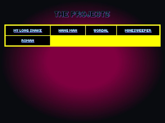 projects screenshot