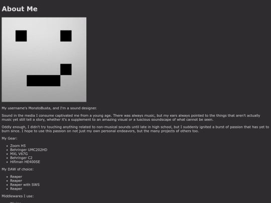aboutme screenshot