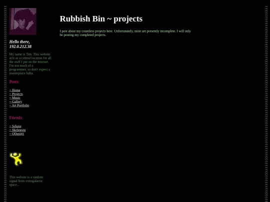Projects screenshot