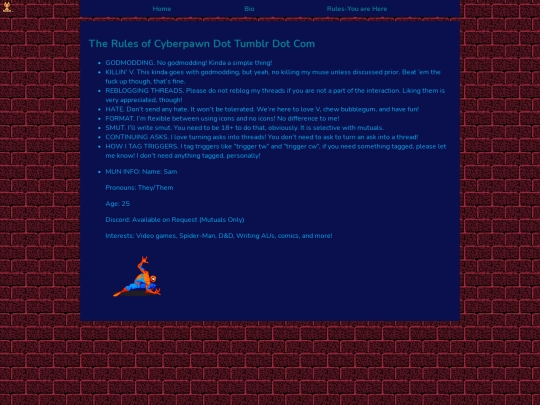 rules screenshot