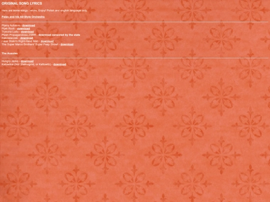 muzak/songs screenshot