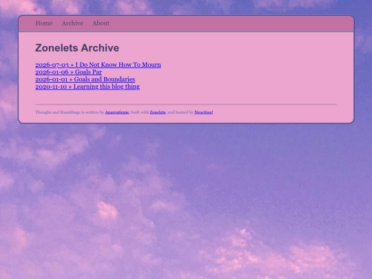 Blog/archive screenshot