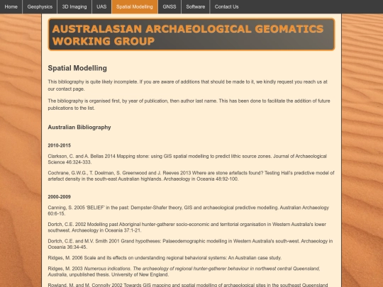 spatialmodellingbib screenshot