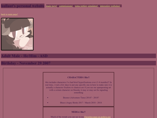 personalpage screenshot