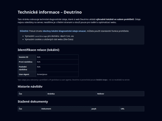 info screenshot