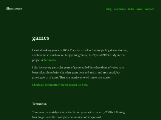 games screenshot