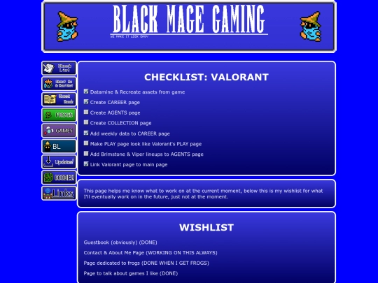 checklist screenshot