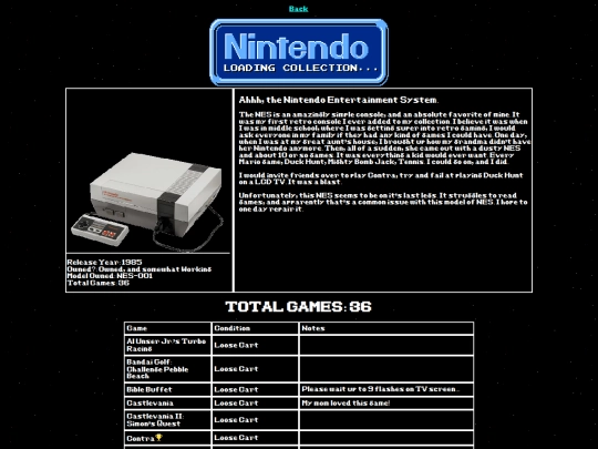 collection/nes screenshot