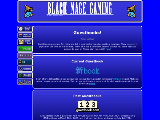 guestbook screenshot