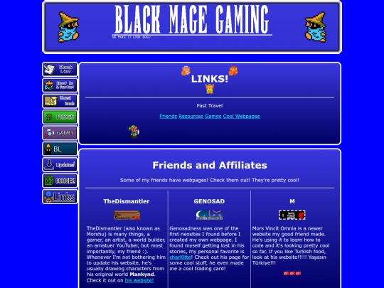 links screenshot