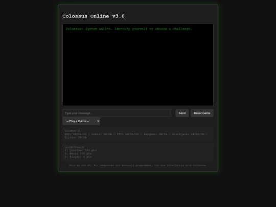 Colossus screenshot