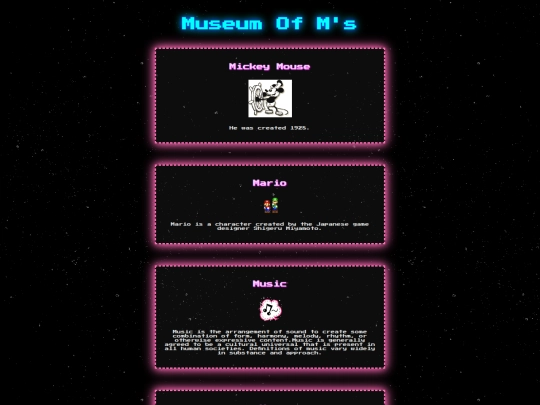 Museum screenshot