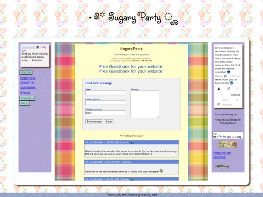 guestbook screenshot