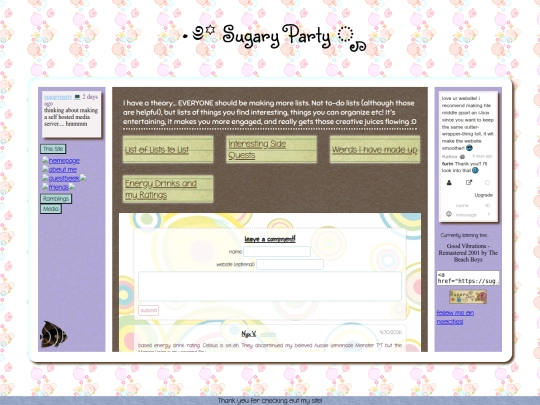 lists screenshot