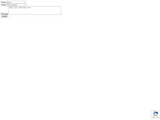 contact/form screenshot