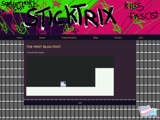 blogposts/thefirst screenshot