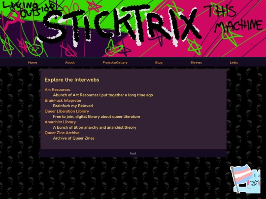 links screenshot