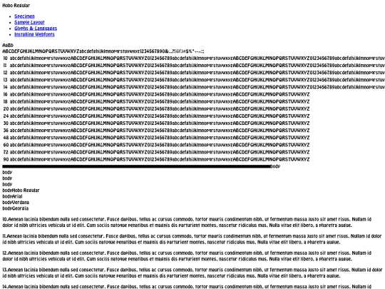 fonts/webfontkit_hobo/hobo_regular-demo screenshot