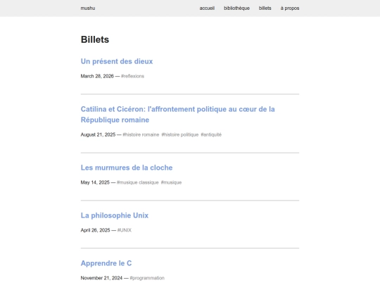 billets screenshot