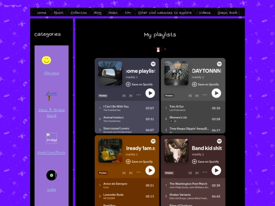 playlist screenshot