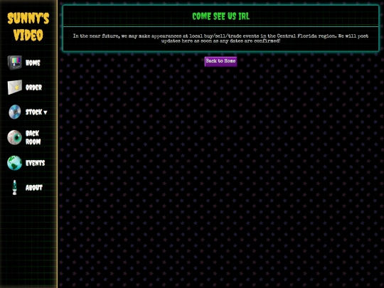 events screenshot