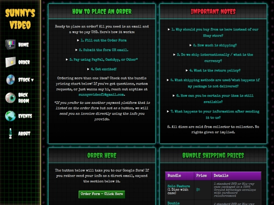 order screenshot