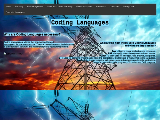 codinglanguages screenshot