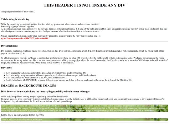 LESSONS/DIVS-lesson-students screenshot