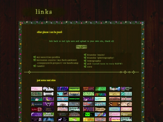 links screenshot