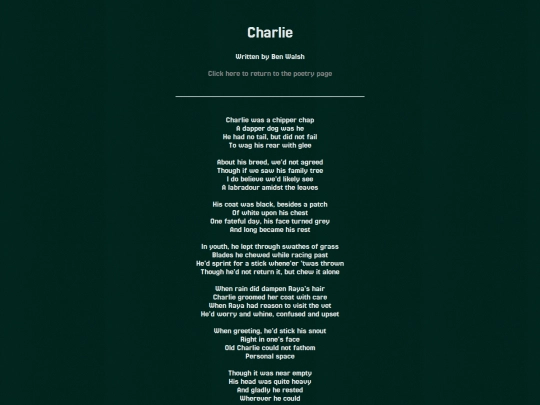 poems/charlie screenshot