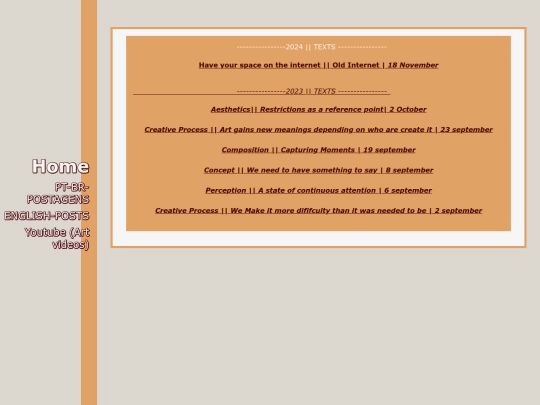 Blog screenshot