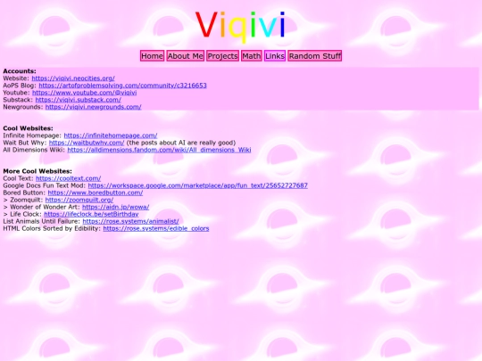 links screenshot