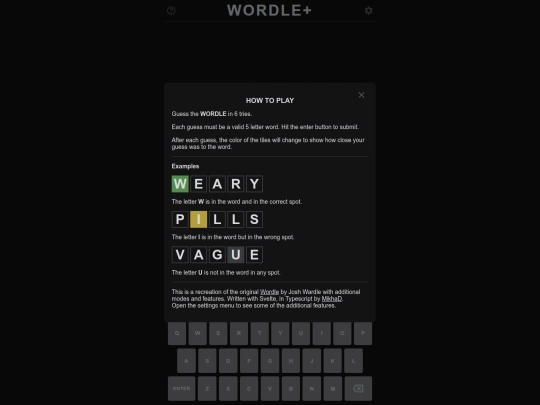 programs/wordle screenshot