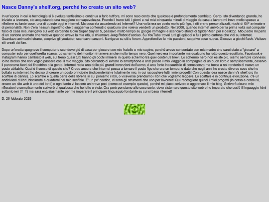 Blog/nascedannyshelf screenshot