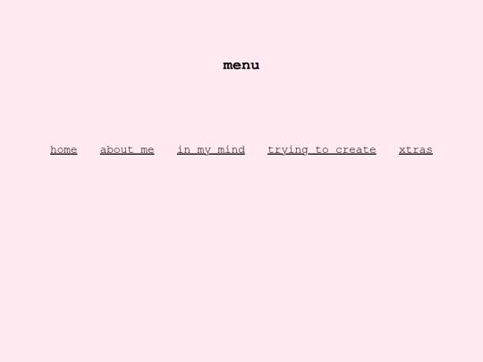menu screenshot