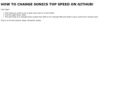 Changespeed screenshot
