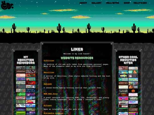 Links screenshot