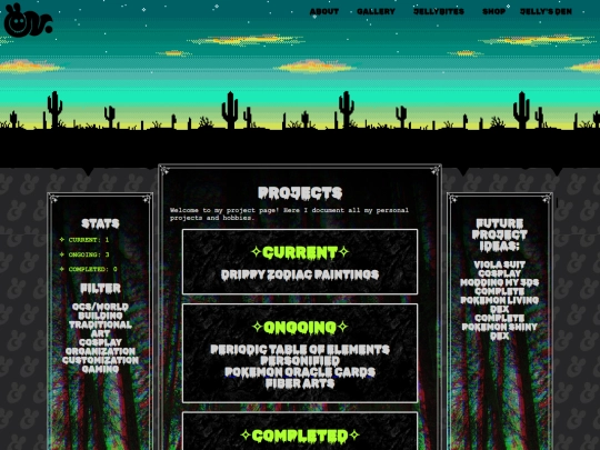 Projects screenshot