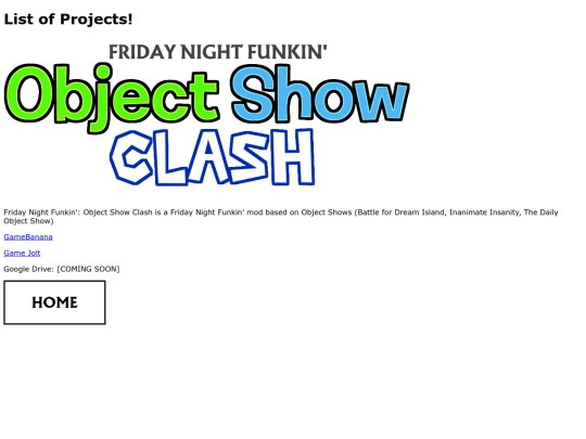 projects screenshot