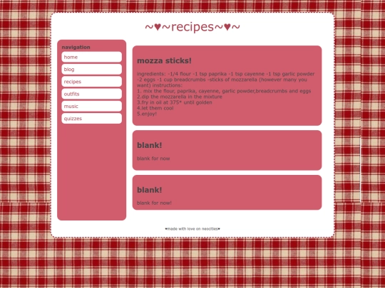 recipes screenshot