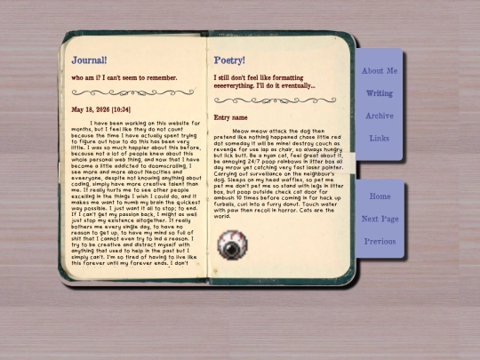 writing screenshot