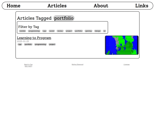 tag/portfolio screenshot