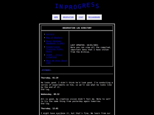 observation screenshot