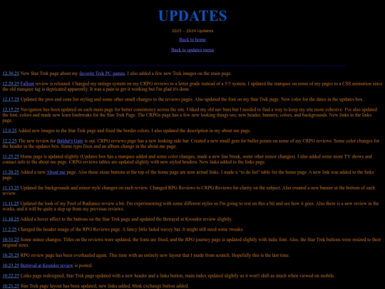 Updates2025-2024 screenshot