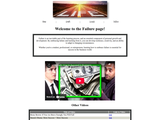 assignment 4/failure screenshot
