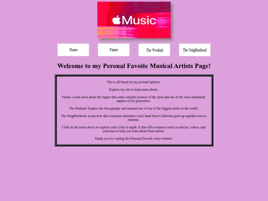 html assignment 5 screenshot