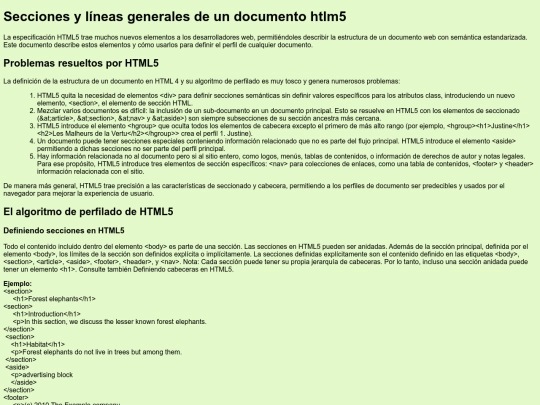 secciones screenshot