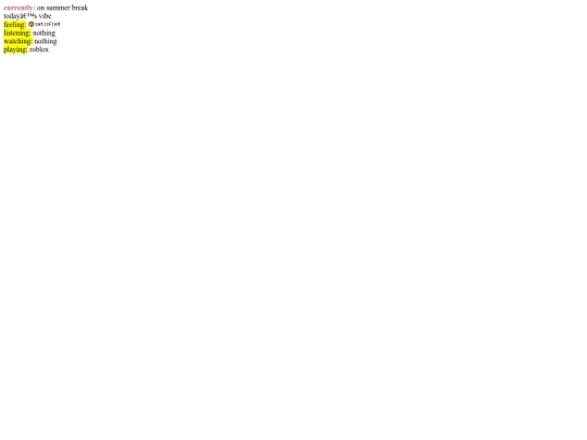 status screenshot