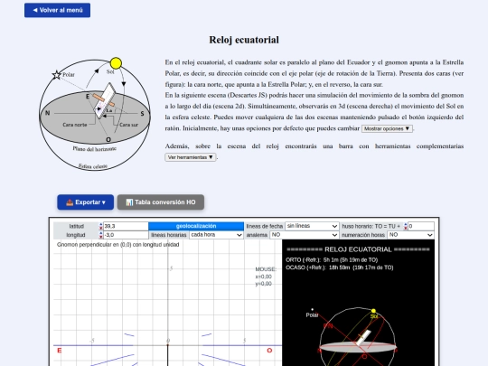 Ordenador/reloj_ecuatorial screenshot