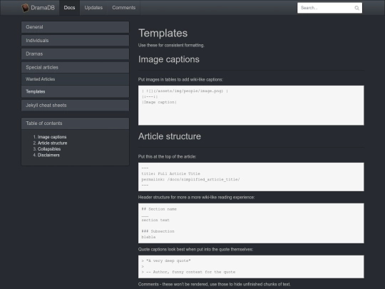 docs/templates screenshot